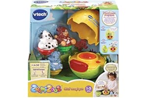 VTech - ZoomiZooz - Œuf Magique avec 3 Animaux Culbuto à Collectionner - Version FR