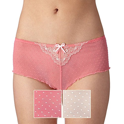 Debenhams Womens Pack Of Two Coral Embroidered Shorts 16