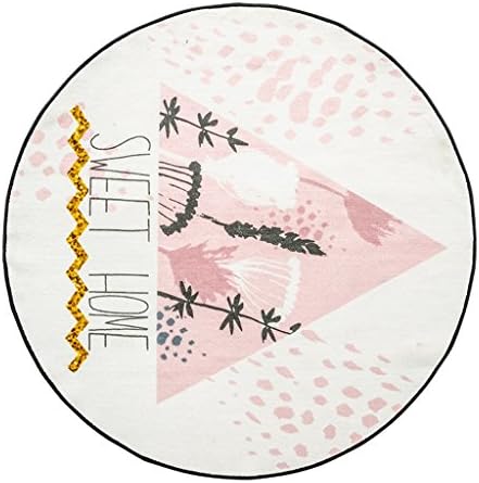 XIAOLIN Carpets Rugs Area Rugs Simple Nylon Bedroom rug living room Hanging basket Round blanket Computer chair pad Bedside blanket Super soft carpet ( Color : 2 , Size : Diameter 100cm )