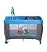 Blue Baby Child Travel Cot Bed Bassinet Play Pen Playpen With Entryway MCC