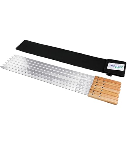 Grillspiesen sjasliekspiesjes van roestvrij staal, extra breed: 1 cm (30 stuks, 40 cm) vleesspiesen sjampoer kebab grillaccessoires mangal grillbestek BBQ spiesen Skewers sjasliek kebap spiesen Grillspiesen sjasliekspiesjes van roestvrij staal, extra breed: 1 cm (30 stuks, 40 cm) vleesspiesen sjampoer kebab grillaccessoires mangal grillbestek BBQ spiesen Skewers sjasliek kebap spiesen