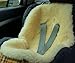 SHEEPSKIN BUGGY PUSHCHAIR PRAM CAR SEAT LINER MAT - 100% NATURAL TANNED HERBAL RELUGAN