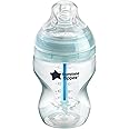 Tommee Tippee Anti-Colic Baby Bottle, Slow Flow Breast-Like Teat and Unique Anti-Colic Venting System, 260ml, Pack of 1, Clear