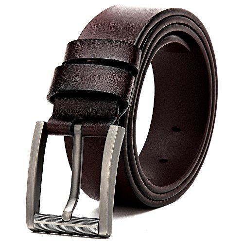 MUCO Ceinture homme en cuir avec boucle de zinc ceinture mode ceinture chic ceinture de sport