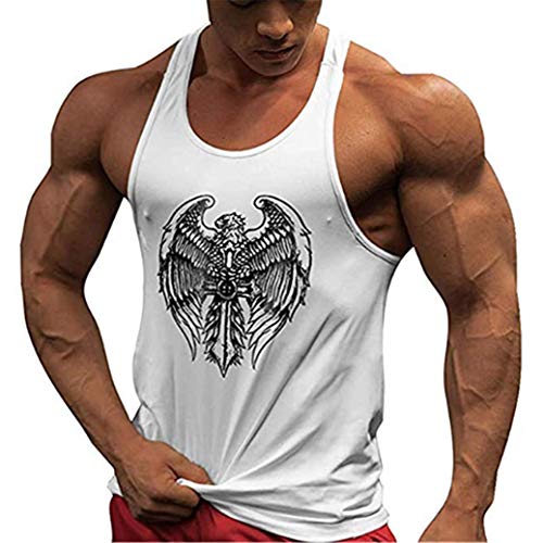 HOTCAT Homme Musculation Débardeur sans Manche Maillot de Corps Tank Top Fitness Gym Stringer T-Shirt