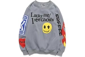 GDFENDU Lucky Me I See Ghosts Hoodie Hip Street Rapper Unisex Couple Sweatshirt With Novelty Printing