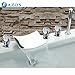 azos Badewanne Armaturen Glas Griffe Chrom Deck Mount Hot Cold Mixer Spritze Duschkopf Griffe fontänenmöglichkeiten Ventile ygwj038