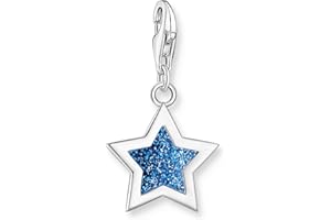 THOMAS SABO Damen Charm-Anhänger Stern & Mond Charm Club 925 Sterling Silber 1794-051-14