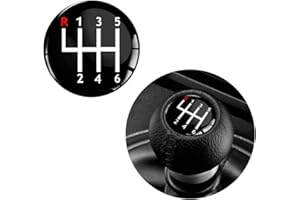 Biomar Labs® 1 x 3D Silicone Autocollant du pommeau du Levier Changement de Vitesse / 6 Vitesse/S 56