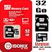 Produktbild ISONIX Micro-SD-Speicherkarte 32 GB SDH + Adapter