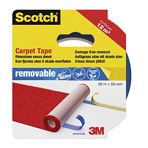 Preisvergleich Produktbild Scotch 42032050 Teppichklebeband (wiederablösbar, 50 mm x 20 m) blau