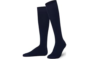 Mysocks Knee High Socks for Women and Men - Soft Combed Cotton Long Socks - Ladies Girls Knee Length Knee Socks