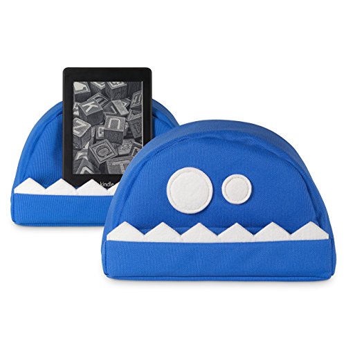 TMPRODUCTS Tablet Kissen fläzbag® (blau) iPad Kissen / Tabletkissen Universal Halter Stand für kindle Oasis, Apple iPad (mini), iPad Air, tolino usw - Witziges Monster Design