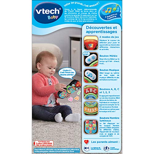 VTech- Super TELECOMMANDE PARLANTE Baby Jouet Premier Age, 80-606275, Multicolore – Image 4
