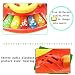 Fajiabao Birthday Gifts for Kids Electronic Steering Wheel Music Keyboard Piano with Beautiful Flashing Lights Musical Learning Toy for Baby Gift