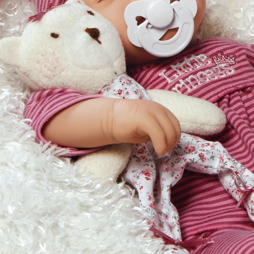 Paradise Galleries Lifelike Realistic Soft Vinyl Weighted 41cm Baby Girl Doll Gift 