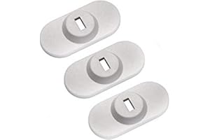 CaLeQi Agujero de Bloqueo antirrobo para Todos los Equipos de sobremesa, portátiles, Macbook, iPad, iPhone y proyectores (Plástico Cerradura Hebilla x 3)