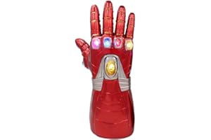 SINSEN Thanos Gloves with LED Lights for Children Adults Right Hand Infinity Stones PVC Glove Thanos Gloves Halloween Cosplay Costume Party Props