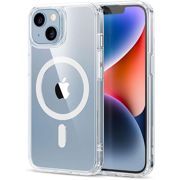 Metallo Magnetica Cover per iPhone 13 Pro Max 6.7 [Blocco di Sicurezza] [Paraurti Originale Telaio Metallo] [Protezione Fotocamera Integrata] Custodia Trasparente, Retro Antigraffio - Nera