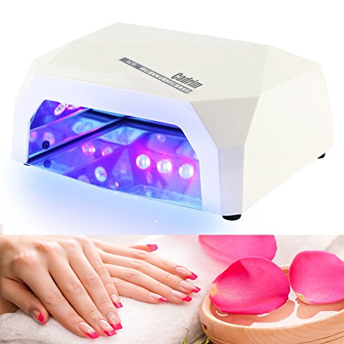 Cadrim 36W UV LED Nagellampe Maniküre/Pediküre,Nageltrockner Diamantförmig mit Automatischer Sensor – Perfekt für Nagelstudios zum Trocknen oder Polieren von Nägeln und Gel– Trocknet Fingernägel und Zehnägel