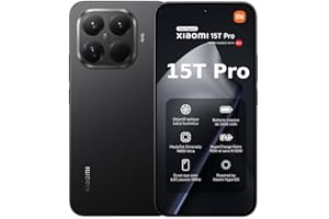 XIAOMI 15T Pro, Smartphone 12 + 512 Go, écran 6,83" 144 Hz avec Protection oculaire, MediaTek Dimensity 9400+, Téléobjectif Leica x5 Pro 50 MP, 5 500mAh, Noir, Chargeur Non Inclus