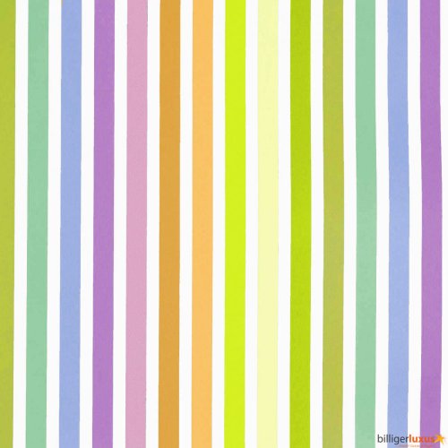Rasch Textil Kinder Papiertapete Wonderland Tapete 318097 Streifen bunt