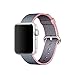 Produktbild Apple Watch Series 3 / 2 / 1 Armband Pinhen Neueste Fine Woven Nylon Gurt Ersatz Handgelenk Uhrband Uhrenarmband Erstatzband Uhren-Armband für Apple Watch Armband Series 1 / 2 / 3, Sport, Edition, Nike+ (38MM Pink)