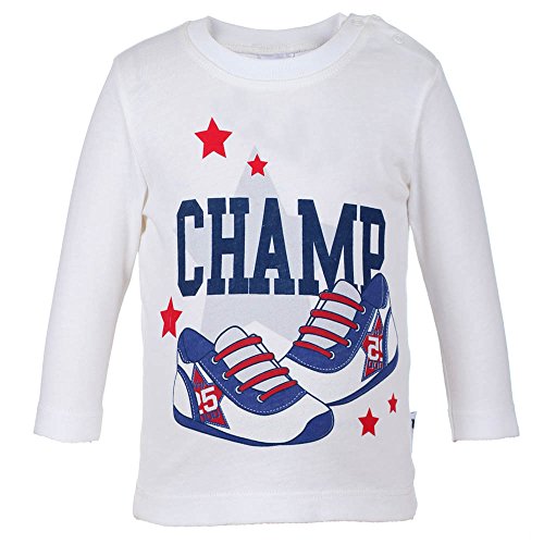 Baby Mini Boys Shirt, snow white, size 74, 9 months