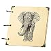 Produktbild meridy DIY Scrapbook Album Fotoalbum Retro Leder Album Fotobuches Hochzeit Graduation Photo Book Memorial Scrapbooking Album Personalisiert Geburtstagsgeschenk Hochzeitsgeschenk Jahrestag Geschenk Einschulung Geschenk für Frauen Damen Beste Freundin Tochter Schwester Geburtstags-Foto-Album1PCSElefant