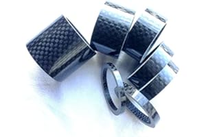 CARBONENMY Ahead Spacer - Juego de espaciadores (1 1/8", 3/5/8/10/15/20/30 mm, carbono brillante)