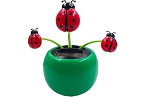 Bavokon Décoration Fleur Solaire Wobble Figure Ornement Figure Solaire pour Votre Voiture,Figurine Voiture Qui Bouge La Tete,Cadeaux Décoration Voiture Solaire,Jouets pour Enfants