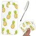 Produktbild Galaxy A5 2016 Hülle,Samsung A5 2016 Case,Galaxy A5 2016 Cover, Edaroo Niedlich Gelb Ananas Muster TPU Case Hülle Ultradünne Silikon Gel Schutzhülle Durchsichtig Kristall Klar Silikon Schutz Handy Hülle Case Tasche Etui Bumper für Samsung Galaxy A5 (2016)