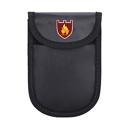 Preisvergleich Produktbild Luerme Feuerfeste signalblockierung Tasche GPS RFID Faraday Tasche Schild käfig Tasche Brieftasche schutzhülle wasserdicht Aufbewahrungstasche für datenschutz und autoschlüssel