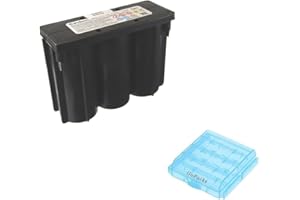 GOPACKSYOICN LTH Lead Acid Battery For Cross Trainer Ergometer from Cybex Life Fitness Precor Startrec Lifecycle 9500HR 0819 0819-0012 0819-1006 0819-0016 6V Battery + Gopacks Battery Box (4x AAA/AA)