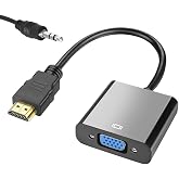 HDMI to VGA &Ccedil;evirici Adapt&ouml;r Ses &Ccedil;ıkışlı, Aparat HDMI &Ccedil;ıkışlı Bilgisayarların G&ouml;r&uuml;nt&uuml;s&uuml;n&uuml; VGA Girişli Monit&ouml;r, Projeksiyon vb
