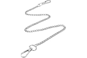 Debbery 53cm Trouser Chain, Men's and Women's Trousers, Silver Metal Hip-Hop Punk Accessories Chain, Premium Alloy No Fading, Suitable as A Fashion Accessory for Jeans, Wallets, Keychains