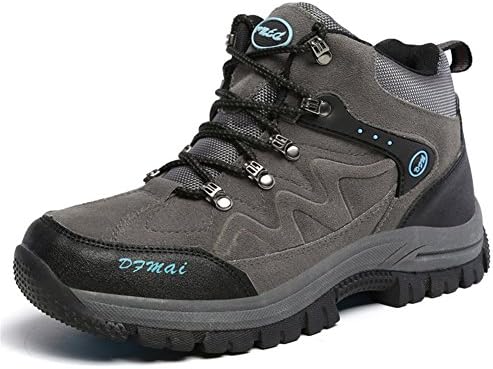 Mens Trekking and Hiking Shoes Outdoor Footwear Camping Walking Boots Running Shoes , grey , 45
