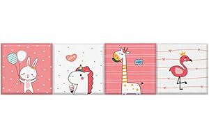 COUSSINS Liu- Adesivo da Parete 3D Autoadesivo 4 Pezzi Protezione da Restauro A Parete Anticollisione Impermeabile for Decorazione Parete Camera da Letto Tatami for Bambini (Color : Combination D)