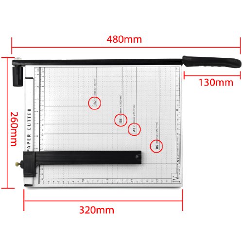 Yahee Papierschneider Hebelschneider Profi A4 Foto und Papierschneidemaschine Roll- und Schnitt-Schneidemaschine - 2