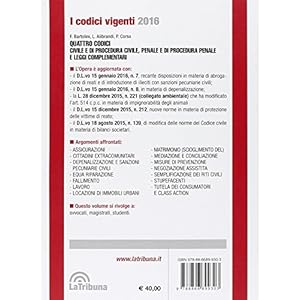 Quattro codici. Civile e di procedura civile, penale e di procedura penale e leggi co