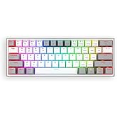 Redragon K616 Fizz PRO%60 3 mod kablolu, 2.4 GHz kablosuz, Bluetooth mekanik oyun klavyesi, doğrusal kırmızı şalter, Pro Driv