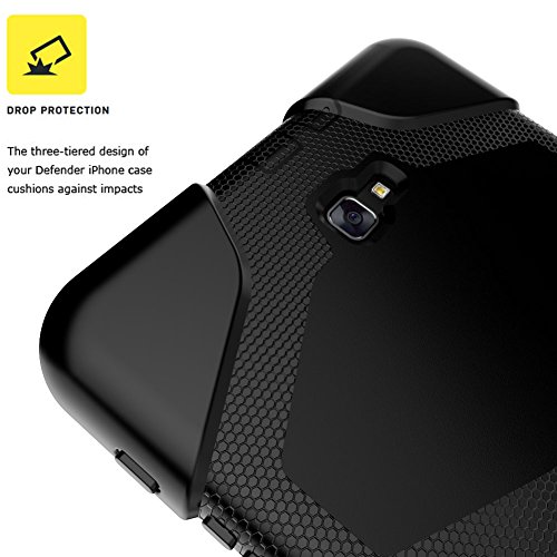 For Samsung Tab A 10.1 T580 Hülle,HAVE1SEE Heavy Duty Shockproof Hybrid Rugged Rubber Protective Stand Hülle For Samsung Tab A 10.1 T580 Schwarz - 6