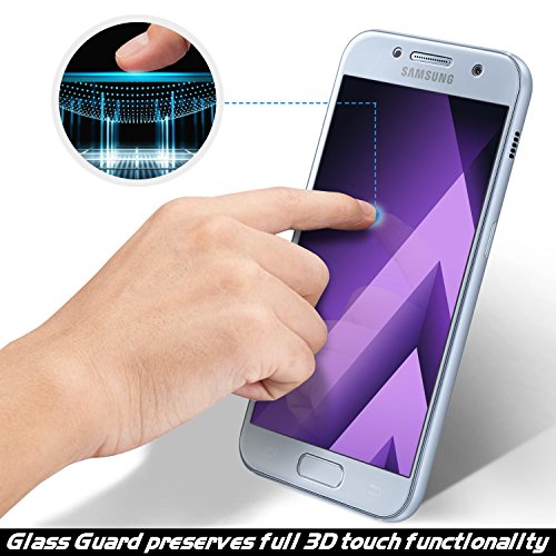 Samsung Galaxy A5 (2017) Schutzfolie, KKtick Displayschutz für Samsung Galaxy A5 (2017) 5.2 Zoll temperiert Transparent Ultra Klar Film folie Displayschutzfolie (1 PCS) - 4