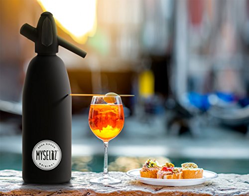 Soda Siphon Matt Schwarz 1000 ml - 2