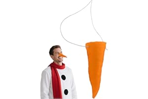 YUYWWAN Karotten Nase Schneemann Nases Orange Karottennase Schneemann-Handschuhe Schneemanns-Kostüm Cosplay Requisiten für Winterweihnachten Karneval Partydekorationen DIY Schneemanns (Paket B)