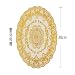 Produktbild qweasdzx 6 Stücke Heißprägen PVC Wasserdicht Hitzebeständige Pad Tischset Western Food Coaster Pad Schüssel Pad Couchtisch Pad