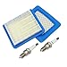 Produktbild SWNKDG 2ST Luftfilter für Briggs & Stratton Motoren 625 650 675 491588s 399959, Zündkerzen (Bitte überprüfen Sie die Größe der Zündkerze auf dem Bild)