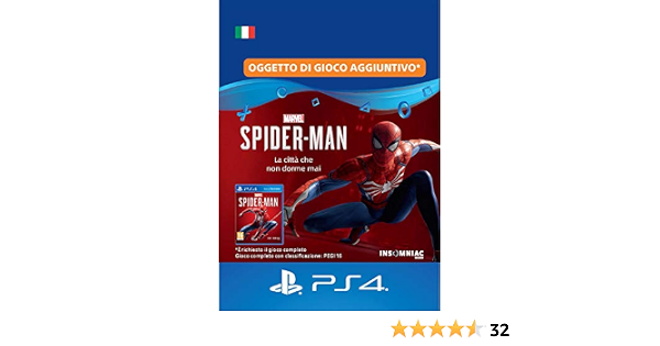 Marvel's Spider-Man: The City that Never Sleeps | Standard Edition | Codice  download per PS4 - Account italiano : Amazon.it: Videogiochi