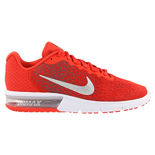 Chaussures Nike Air Max Sequent 2 Chaussures de sport Chaussures pour Homme, Rot (Max Orange/Cool Grey/University Red/Metallic Cool Grey)
