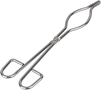 Pince à Creuset Professionnelle HERCHR En Acier Inoxydable - 7mm Épaisseur - 250mm - Pour Fonderie Et Labo